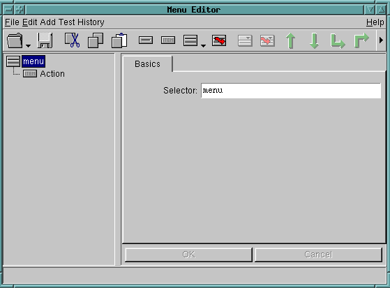 A View of a Menu Editor