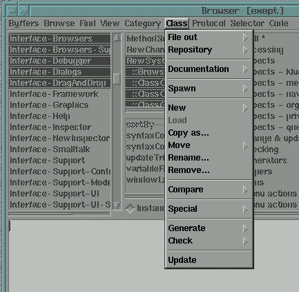 [Fig: class menu hardcopy] 