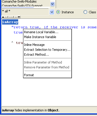 [Fig: codeView code menu hardcopy] 
