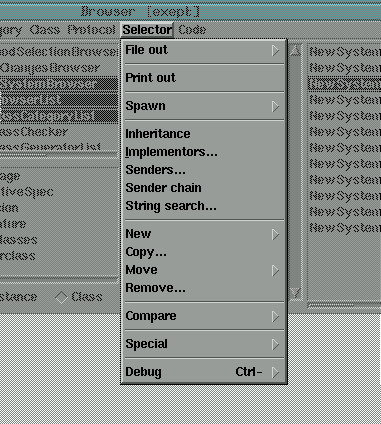 [Fig: method menu hardcopy] 