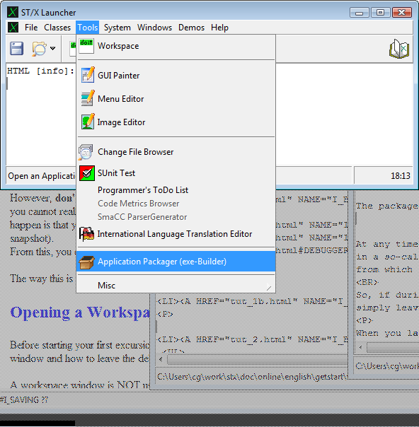 [Launcher's Tools Menu]