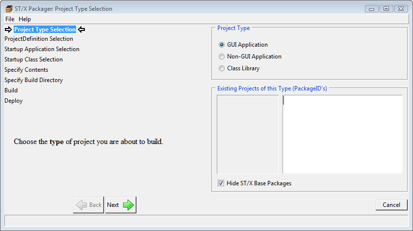 [Packager's Type Selection]