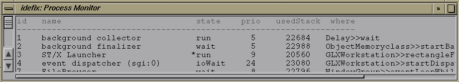 [missing fig.: process monitor hardcopy]