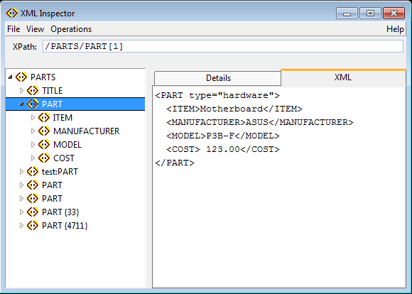 [missing fig.: xml inspector hardcopy]